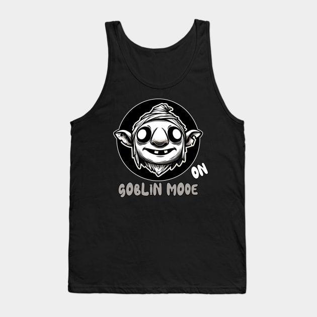 Goblin Goblincore 'Goblin Mode On' Tank Top by ShyPixels Arts